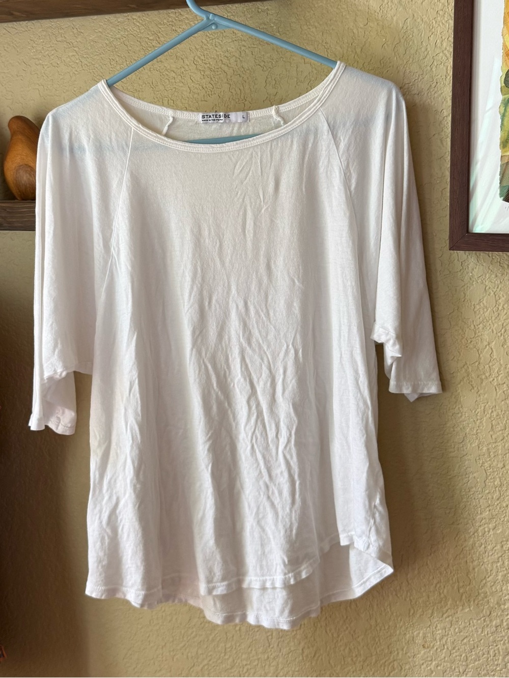 Stateside Batwing White Tee Large